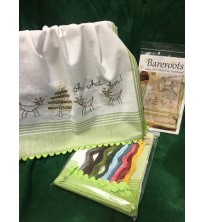 December Towel-of-the-Month, Embroidery